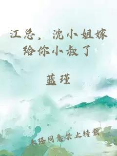 江总，沈小姐嫁给你小叔了